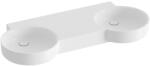RAVAK Arc 120 öntött márvány duplamosdó 121x52 cm csapfurat és túlfolyó nélkül, fehér XJX01312002 (XJX01312002)