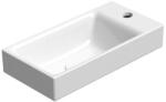 SAPHO Gsi Nubes kerámia kézmosó 50x25 cm csaplyukkal és ExtraGlaze bevonattal jobbos/balos, fehér 9637111 (9637111)