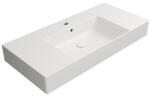 SAPHO GSI Kube X kerámia mosdó 100x47 cm csaplyukkal és csiszolt alsó élekkel, matt fehér 94519109 (94519109)