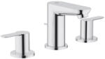 GROHE BauEdge Háromlyukú mosdócsaptelep leeresztővel, króm 20197000 (20197000)