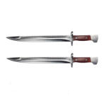 Depox Set doua cutite pentru camping si vanatoare AK, DEPOX®, 39 cm, maro (1868)