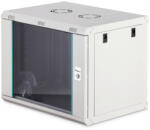 ASSMANN Dynamic-N DN-37104 19" 9U 474x600x450mm lapraszerelt üvegajtós szürke fali rack szekrény - 3bnetwork