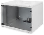 ASSMANN SOHO DN-19 07U-S-1 19" 7U 370x540x400mm lapraszerelt üvegajtós szürke fali rack szekrény