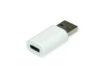 Valueline Adaptor USB-A la USB type C Data Lane Blocker T-M Alb, Value 11.99. 8339 (11.99.8339-20)