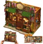 Bedee Karton Miniatűr Ház Barna Karácsonyi Ajándék (SKLEP Z Book Nook Miniatura DIY)