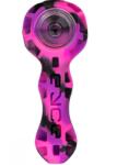 Eyce Pipa silicon/sticla Eyce Spoon Bangin cu Poker negru-purple 11cm - Garantie pe viata (USA)