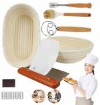 Bedee Rattan Kosár Szett 23CM/25CM Klasszikus Kenyérhez És Bagetthez (KOSZYK do wyrastania chleba forma)