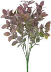 Valex Decor Műnövény bokor, 7 ágú, 35cm magas - Bordós zöld (LD101-03)