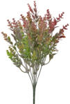 Valex Decor Műnövény bokor, 7 ágú, 33cm magas - Narancssárgás zöld (LD097-02)
