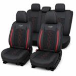 Carguard Huse auto premium 5 locuri Carguard Deluxe, negru cu rosu inchis (HSA018)