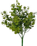 Valex Decor Műnövény bokor, 5 ágú, 34cm magas - Sötétzöld (LD100-02)