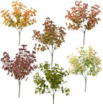 Valex Decor Műnövény bokor, 5 ágú, 35cm magas - 72db-os mix (LD099)