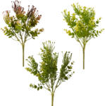 Valex Decor Műnövény bokor, 5 ágú, 37cm magas - 48db-os mix (LD102)