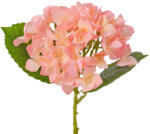 Valex Decor Real touch hortenzia, 21cm magas, virágfej átmérő: 15cm - Rózsaszín (LD108-03)