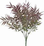 Valex Decor Műnövény bokor, 5 ágú, 40cm magas - Bordós zöld (LD104-04)
