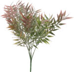 Valex Decor Műnövény bokor, 5 ágú, 40cm magas - Narancssárgás zöld (LD104-02)