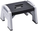 AdTrend Taburet pliabil plastic negru alb 46 x 28 x 25 cm (120361B)
