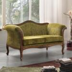 Settimo Canapea 2 locuri Belloro din lemn 165 cm, tapitata, in stil clasic italian (EU422) Canapea
