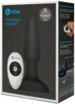 b-Vibe Dop Anal Vibrator b-Vibe Rimming Negru cu Telecomandă