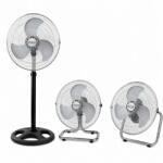 Rosberg R51760J18, 3 в 1, 70 W, 45 см, 3 скорости, Модулен, Неръждаема стомана, Многофункционален вентилатор (R51760J18)