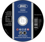 Max Prémium inox vágótárcsa 115x1x22, 23 mm rozsdamentes acélhoz