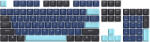 Marvo Custom Keycap Set PBT, 104 keys, Dark Blue, Black, Cyan - MARVO-KP-01-BL (MARVO-KP-01-BL)