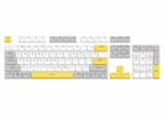 Marvo Custom Keycap Set PBT, 104 keys, White, Yellow, Gray - MARVO-KP-04-YL (MARVO-KP-04-YL)