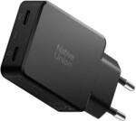 Native Union Pocket GaN Charger PD 65W (2x USB C) fekete hálózati töltő