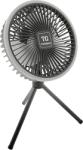 Tungsram Ventilátor és lámpa, asztali vagy függő, tölthető, 3 sebesség, USB-C, 17.5x33cm IP20, antracit (TG-001) (TG-001)