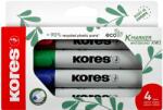Kores K-MARKER Eco táblákhoz és flipchartokhoz, 4 színből álló készlet (20724)