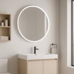 InspiroDesign Luce Smart kör alakú tükör, áttetsző akril, világítással (TLU-70x70)