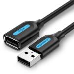 Vention USB 2.0 Male to USB Female Extension Cable 1m Black PVC Type (CBIBF)