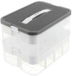 KRUZZEL Tárolódoboz építőjátékhoz, 15 l, 2 szintes (id18211-code25756)