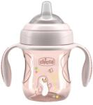 Chicco Transition, füllel, 200 ml, rózsaszín