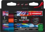 STABILO FREE Acrylic T300 2 - 3 mm, Urban - 5 szín a csomagban (SW692501)