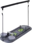 Trizand 27190 Multifunkcionális Pilates edződeszka fogantyúkkal, 97 × 35 cm, szürke