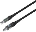 FIXED Cable USB-C to USB-C, PD, 1, 2m, USB 2.0, 100W, fekete (FIXDD-CC12-BK)