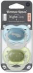 Tommee Tippee Night szilikon cumi, 0-6 m, 2 darab