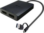 i-tec USB-A/USB-C Dual 4K DP Video Adapter (CADUAL4KDP) - alza