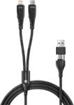 CONNECT IT Wirez 4in1 (USB-C, Lightning), fekete (CCA-2310-BK)