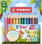 STABILO Trio thick Animal Vibes, rövid, 12 szín (TST2051205)