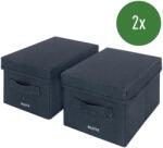 Leitz Fabric textil tároló fedővel - S 16 × 19 × 28, 5 cm - 2 db (61460089)