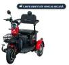 Blade Motors Triciclu electric BLADE VIVA 14 - 1200W, pentru persoane, rosu+negru (BLD312S55RN)