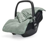 Jollein Sac de dormit pentru bebelusi Jollein Basic Knit, verde, cu fleece, pentru scaune auto si carucioare (025-811-65371)