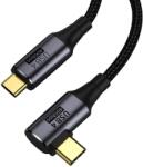 PremiumCord USB4 Gen 3x2 40Gbps 8K@60Hz 240W Thunderbolt 3, hajlított, 0, 8 m (ku4cu08)