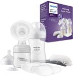 Philips Pompa de san manuala Philips AVENT SCD43060, BPA-free, cu 2 sticle de 260ml si 125ml (SCD430/60)