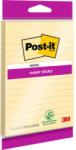 3M Notite adezive mari Post-it Super Sticky, liniate, galben canar, 102 x 152 mm, 45 file/bloc, 3M 7100172229