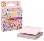 3M Notite adezive Post-it Super Sticky, roz pastel, 76 x 76 mm, 90 file/bloc, 3M 7100398996