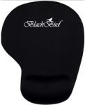 BlackBird Egérpad Office FocusPad ergonómikus zselés fekete - notebook