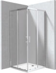 Deante Funkia Evo cabină cu cădiță 90x90 cm pătrat crom luciu/sticlă transparentă KYCP0099P (KYCP0099P)